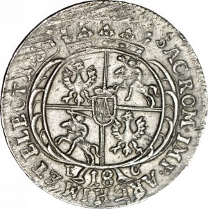 Augustus III Sas, Ort 1754, großer Kopf.