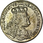 RR-, Augusto III Sas, Ort 1754, Lipsia, L'UNICA VARIETÀ CON IL TARCO DI DUKATE CONNESSO, molto rara
