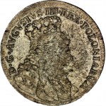 RR-, Augustus III Sas, Sechster (Vierfacher) 1754, mit Ziffer IV statt VI