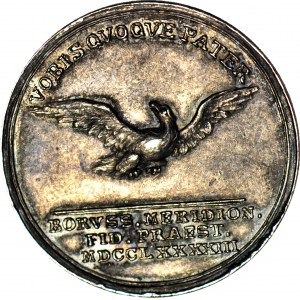 Friedrich Wilhelm II, medaila 1793, druhé delenie Poľska