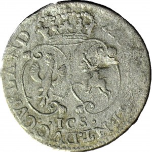 R-, Courland, Ernest Jan Biron, 1763 Mitava penny, R3