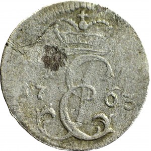 R-, Kurlandia, Ernest Jan Biron, Grosz 1763 Mitawa, R3