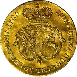 RR-, Courland, Peter Biron, Ducat 1780, Mitava, R4