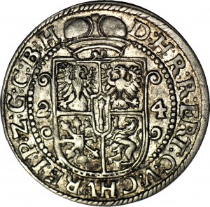 Duc de Prusse, George William, Ort 1624, Königsberg, circa mint