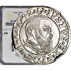 Duchy of Prussia, Albrecht Hohenzollern, 1542 penny, Königsberg, minted