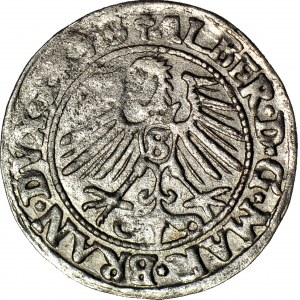 R-, Lenne Prusy Książęce, Albrecht Hohenzollern, Grosz 1547, Królewiec