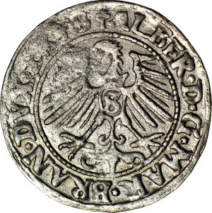 R-, Lenne Prusy Książęce, Albrecht Hohenzollern, Grosz 1547, Królewiec