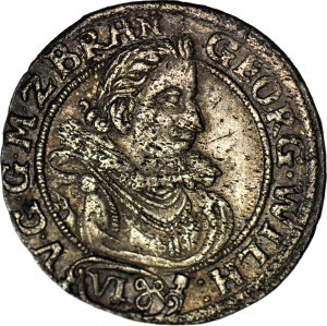 R-, Slesia, Ducato di Krosno, Jerzy Wilhelm, 6 centesimi kiper 1622, Krosno Odrzańskie