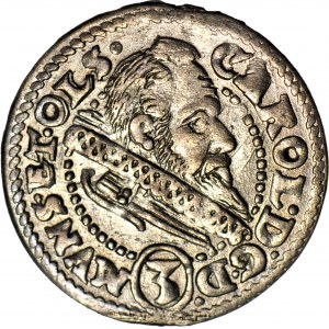 Silésie, Duché d'Olesnica, Charles II, 3 krajcars 1612, Olesnica, frappé