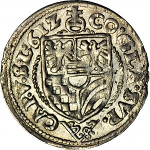 Sliezsko, vojvodstvo Olešnica, Karol II, 3 krajcary 1612, Olešnica, razené