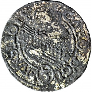 RR-, Księstwo Oleśnickie, Karol II, 3 krajcary 1614, Fałszerstwo z epoki