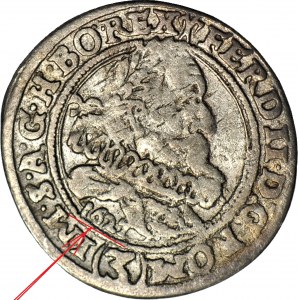 R-, Silésie, Ferdinand II, 3 krajcary 1627 (HR), Wrocław, DATE SOUS LA PAGE
