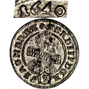 RRR-, Schlesien, Ferdinand III, 3 krajcars 1640 G, Kłodzko, seltener Jahrgang