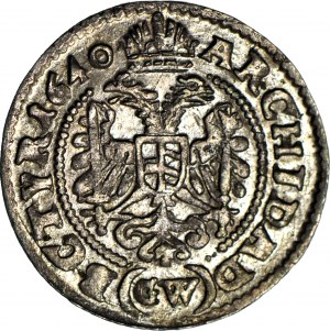 RRR-, Slesia, Ferdinando III, 3 krajcars 1640 G, Kłodzko, raro vintage