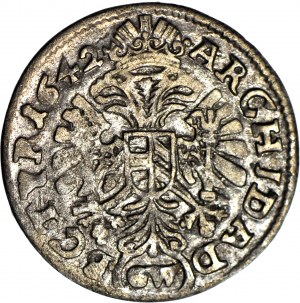 Slezsko, Ferdinand III, 3 krajcary, 1642 GW, Kladsko, bez hranic