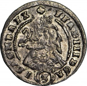 RR-, Śląsk, Ferdynand III, 3 krajcary 1644 GW, Kłodzko, rzadki rocznik