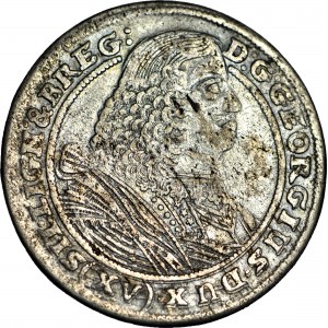 R, Śląsk,Jerzy III Brzeski, 15 krajcarów 1660, BRZEG, Rzadki