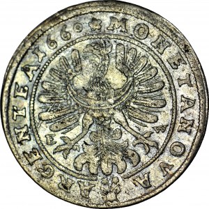R, Schlesien,Georg III. von Brest, 15 krajcars 1660, BRZEG, Selten