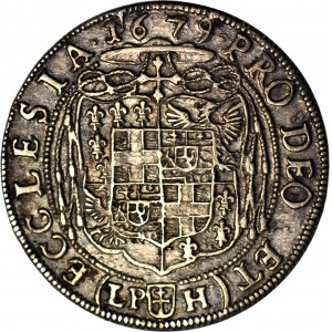R-, Slesia, Ducato di Nysa, Federico d'Assia, 15 krajcars 1679, Nysa