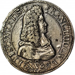 Silesia, Francis Ludwig, 15 krajcars 1694, Nysa, beautiful