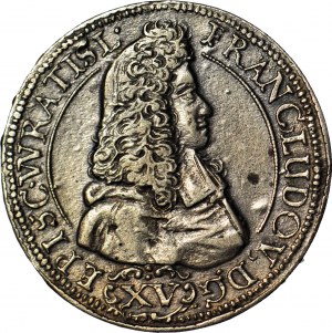 Śląsk, Franciszek Ludwik, 15 krajcarów 1694, Nysa, piękne