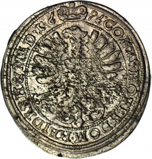 Slezsko, Chrystian Ulryk, 3 krajcary 1696 LL, Olesnica