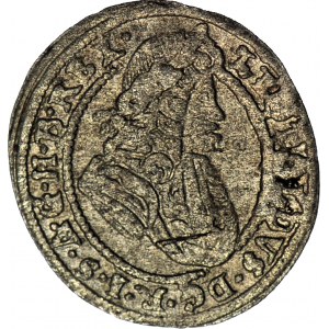 R-, Sliezsko, Leopold I, 1 krajcar 1698 MMW, Wrocław, zriedkavé