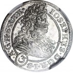 Śląsk, Józef I, 3 krajcary 1705 FN, Wrocław, mennicze, poszukiwany rocznik