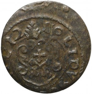 Riga, Karel XI, SUCHAWA, napodobenina rižského šekelu z 12. století.