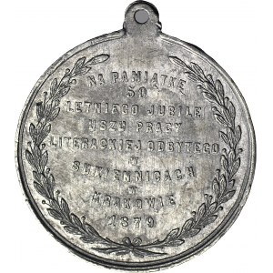 Józef I. Kraszewski, Medal 1879, Pamiątka jubileuszu pracy literackiej