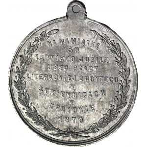 Joseph I. Kraszewski, Medaille 1879, Andenken an das Jubiläum der literarischen Arbeit