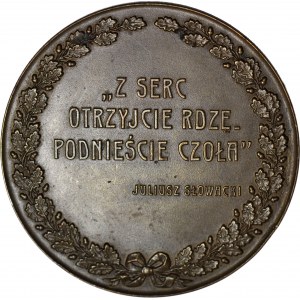 R-, Medal 1909, Juliusz Slowacki, by Jan Raszka