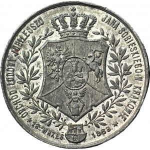 R-, John III Sobieski, medal 1883, 200th anniversary of the Siege of Vienna