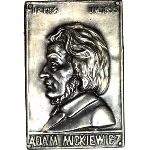 RR-, Plaque patriotique Adam Mickiewicz 19e/20e siècle