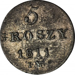 Duchy of Warsaw, 5 groszy 1811 IB