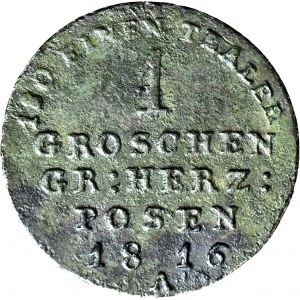 Granducato di Posen, 1 groschen 1816 A, Berlino