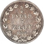 Ruské dělení, 5 zlotých = 3/4 rublu 1839, Varšava