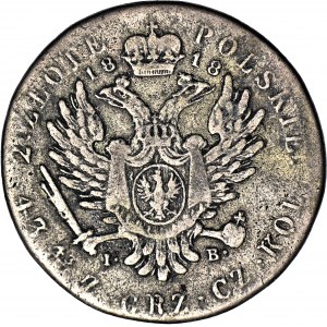 Royaume de Pologne, Alexandre Ier, 2 zlotys 1818