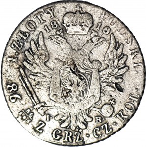 Royaume de Pologne, Alexandre Ier, 1 zloty 1818 IB, rare