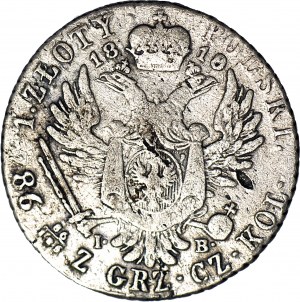 Königreich Polen, Alexander I., 1 Zloty 1818 IB, selten