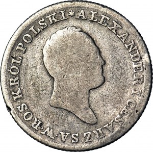 RR-, Poľské kráľovstvo, Alexander I, zlatá minca 1825, veľmi vzácna