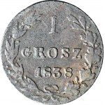 RR-, Regno di Polonia, 1 grosz 1838/1837 MW