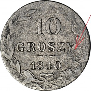 RR-, 10 Groszy 1840, CROP par GROSZY, pour 279 cotations 0 pcs sur WCN