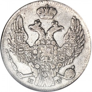 Ruské delenie, 2 zloté = 30 kopejok 1839, Varšava