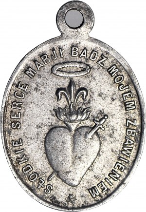 Medalik religijny - Słodkie Serce Marji Bądź Mojem Zbawieniem