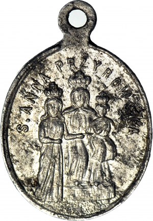 Medaglia religiosa - Beata Vergine Maria di Cześtochowska / S. Anna Przyrowsca. Anna Przyrowsca