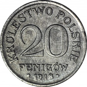 Königreich Polen, 20 Fenig 1918, geprägt
