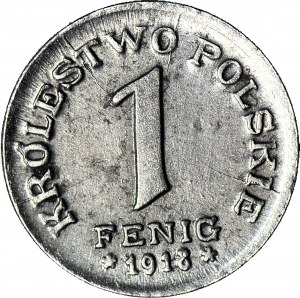 Kingdom of Poland, 1 fenig 1918, minted