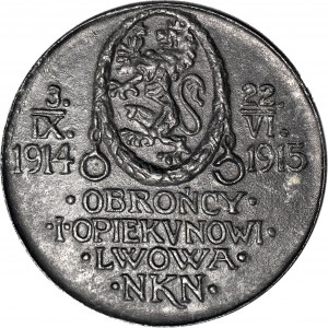 Tadeusz Rutowski Verteidiger und Beschützer von Lemberg, Medaille von 1915 von J. Raszka