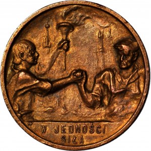 Second Republic, Medal for the 20th anniversary of the death of Stefan Okrzei, 1925, bronze